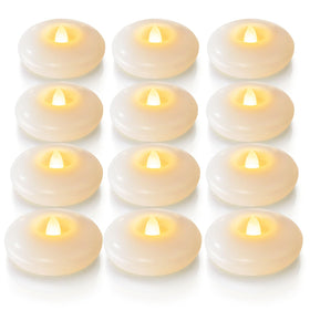 Homemory 3-inch flameless floating candle on water creates safe, elegant centerpieces.