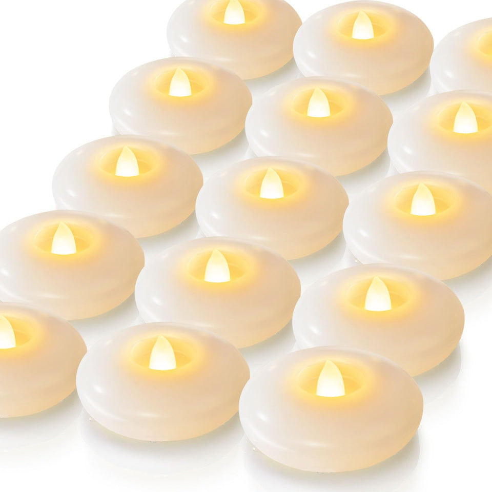 Homemory floating candle on water with serene ambient glow for elegance