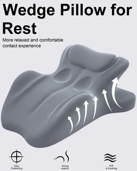 Homepac wedge pillow breathable cover close-up for cooler resting experience