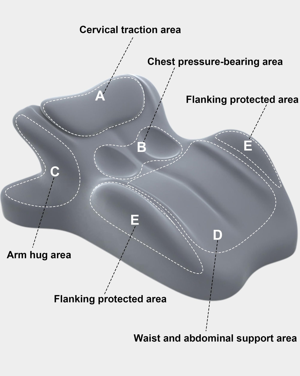 Homepac lightweight wedge pillow designed for easy transfer between spaces