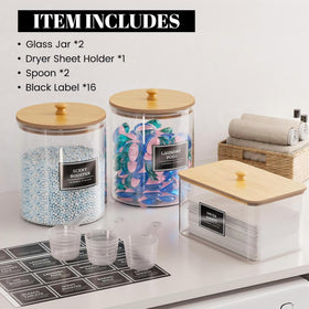 HomePekite airtight lids ensure dryness and fragrance in laundry jars.