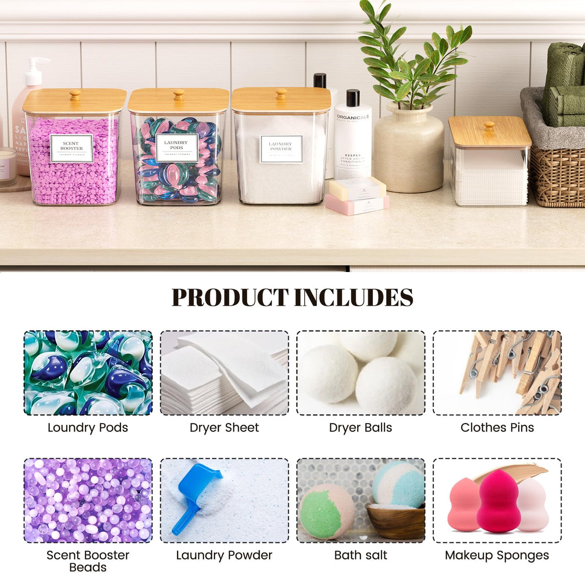 HomePekite versatile storage container suitable for laundry items and beyond