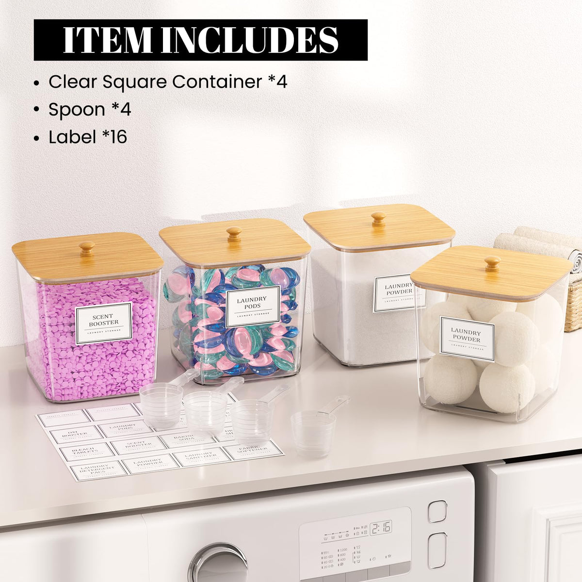 Wide-mouth opening on HomePekite container for easy refilling