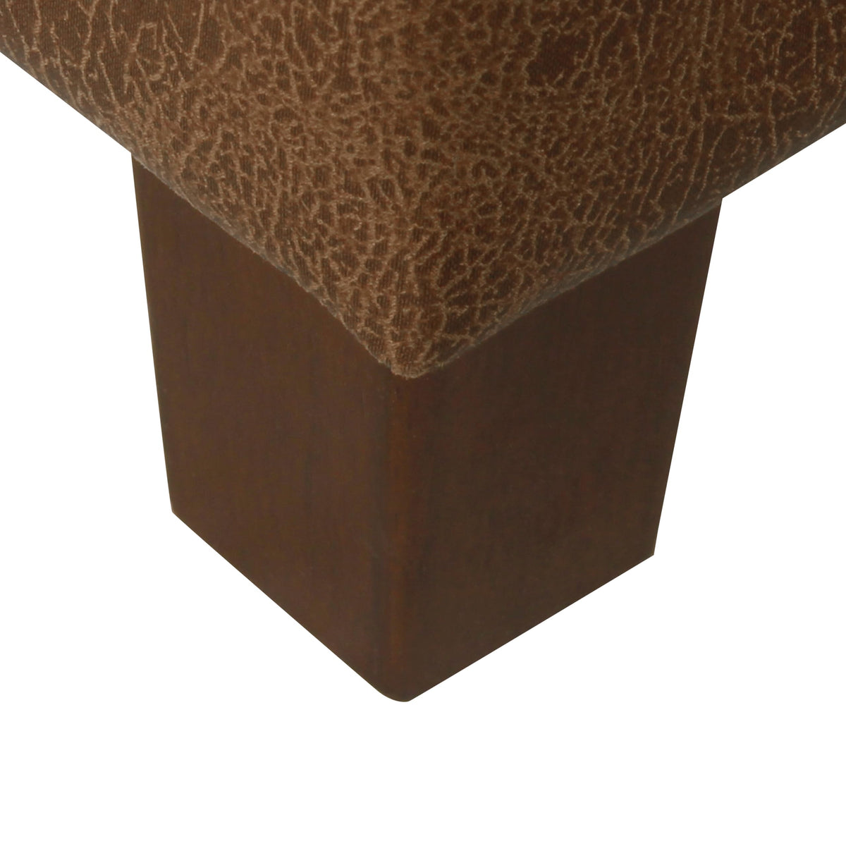 HomePop ottoman in living room setup highlighting versatile use and storage