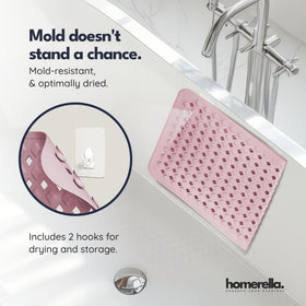 Homerella bath mat is BPA-free and skin safe for families.