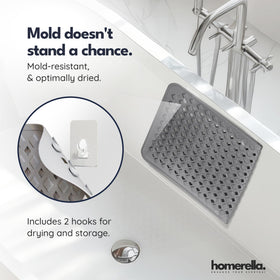 Homerella bath mat mold and mildew resistant for a fresh bathroom.