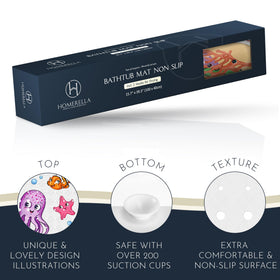 Homerella included hooks for fast air drying after bath time.