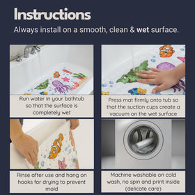 Homerella bath time design with sea creatures for engaging baths.