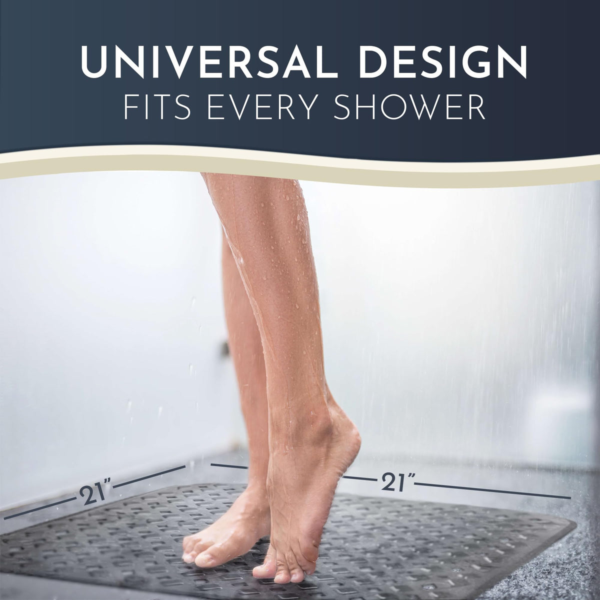 Homerella mat includes drying hooks to hang dry easily after use