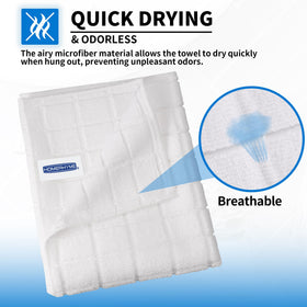 HOMERHYME decorative white towels elevate bathroom style