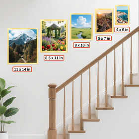 HOMERHYME easel stand for tabletop photo displays.
