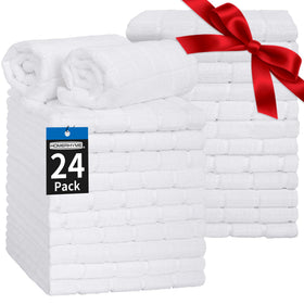 HOMERHYME hand towels 24pack 25x15 for quick-dry bathroom use