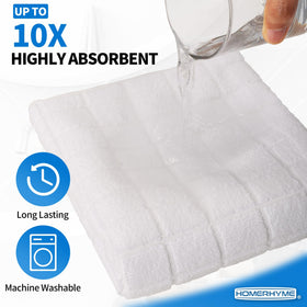 HOMERHYME lint-free soft towels leave skin comfortable and clean