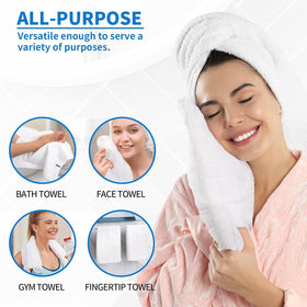HOMERHYME reinforced-edge towels resist wear through repeated washing