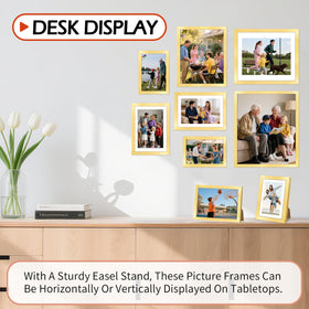 Homerhyme table-top easel setup for flexible desk or shelf display