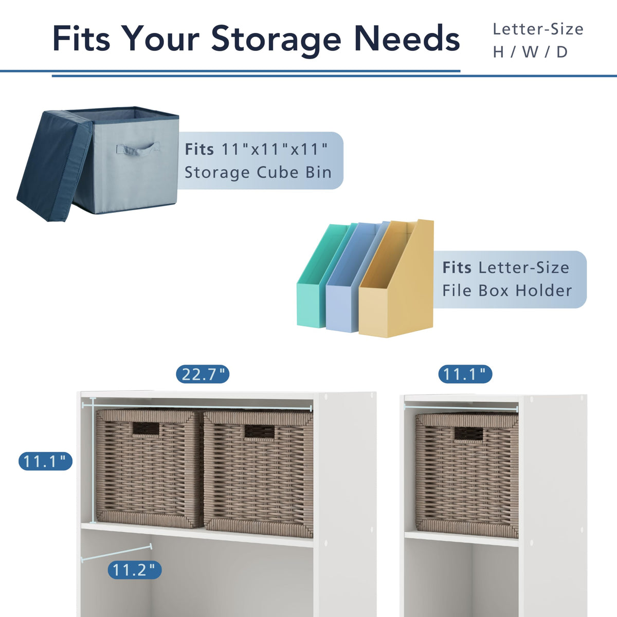 Homes Inside + Out Apexa 2-Tier Open Tier fits compact spaces.