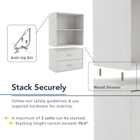 Homes Inside + Out Apexa 3-Tier Open Tier offers versatile shelving.
