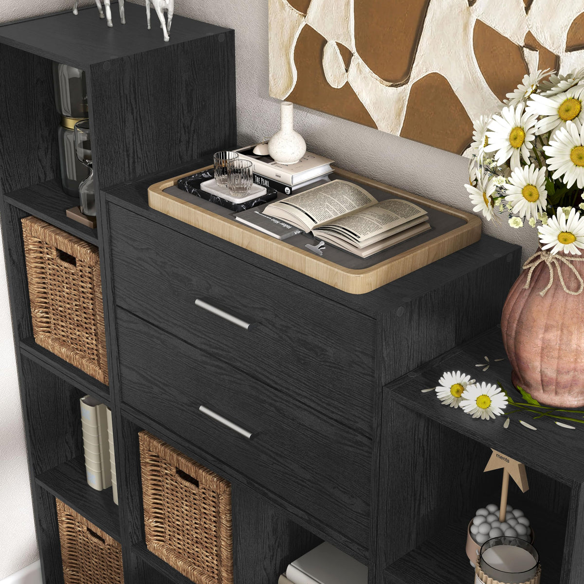 Side view of easy-glide drawer slides for smooth daily use.