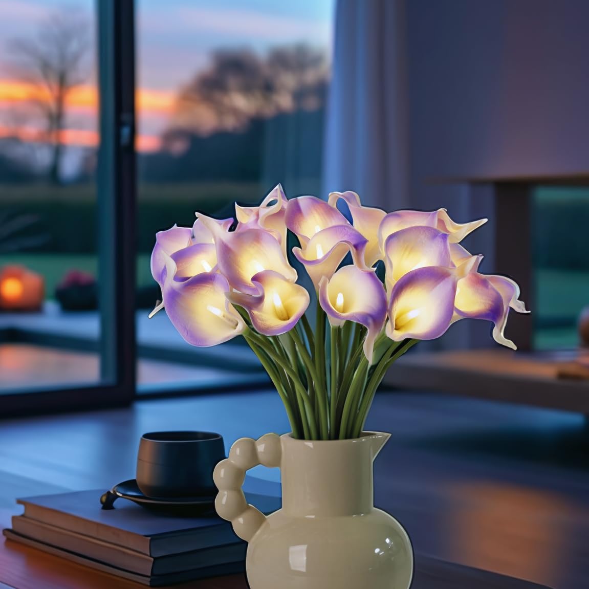 HOMESEASONS artificial Calla Lily PU petals look natural and touchable for year-round décor.