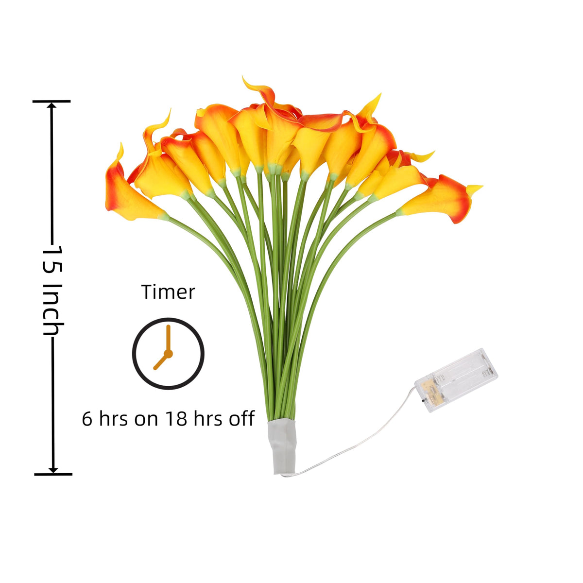 HOMESEASONS Bendable stems let you shape the arrangement.