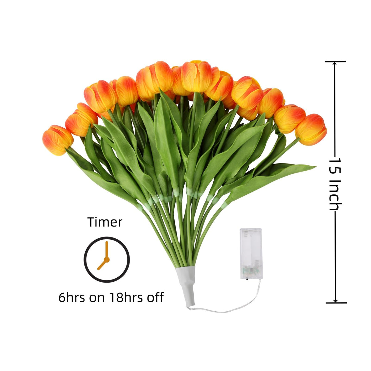 Homeseasons bendable stems allow flexible floral styling.