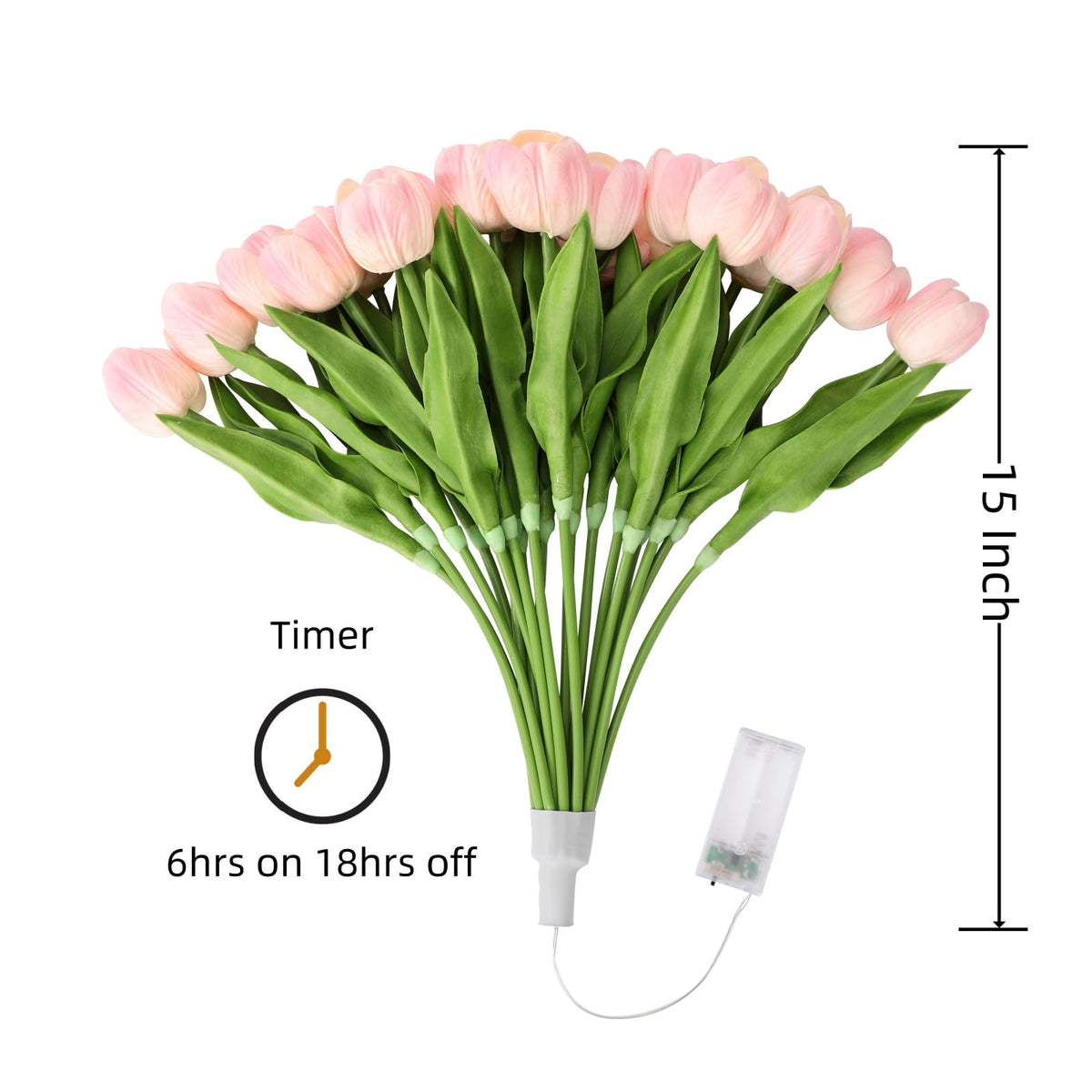 HOMESEASONS bendable tulip stems allow crafting focal centerpieces easily