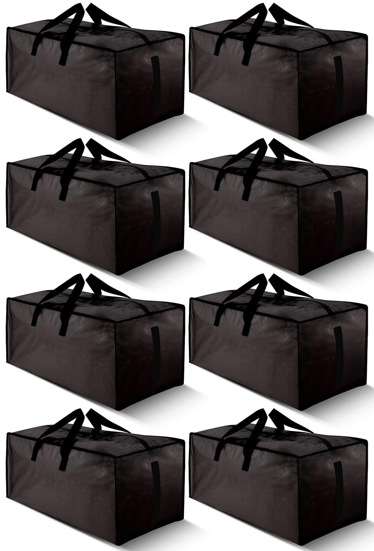HOMESURE 8-pack large bags with zippers ready for dorm moves and storage.