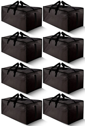 HOMESURE 8-pack large bags with zippers ready for dorm moves and storage.
