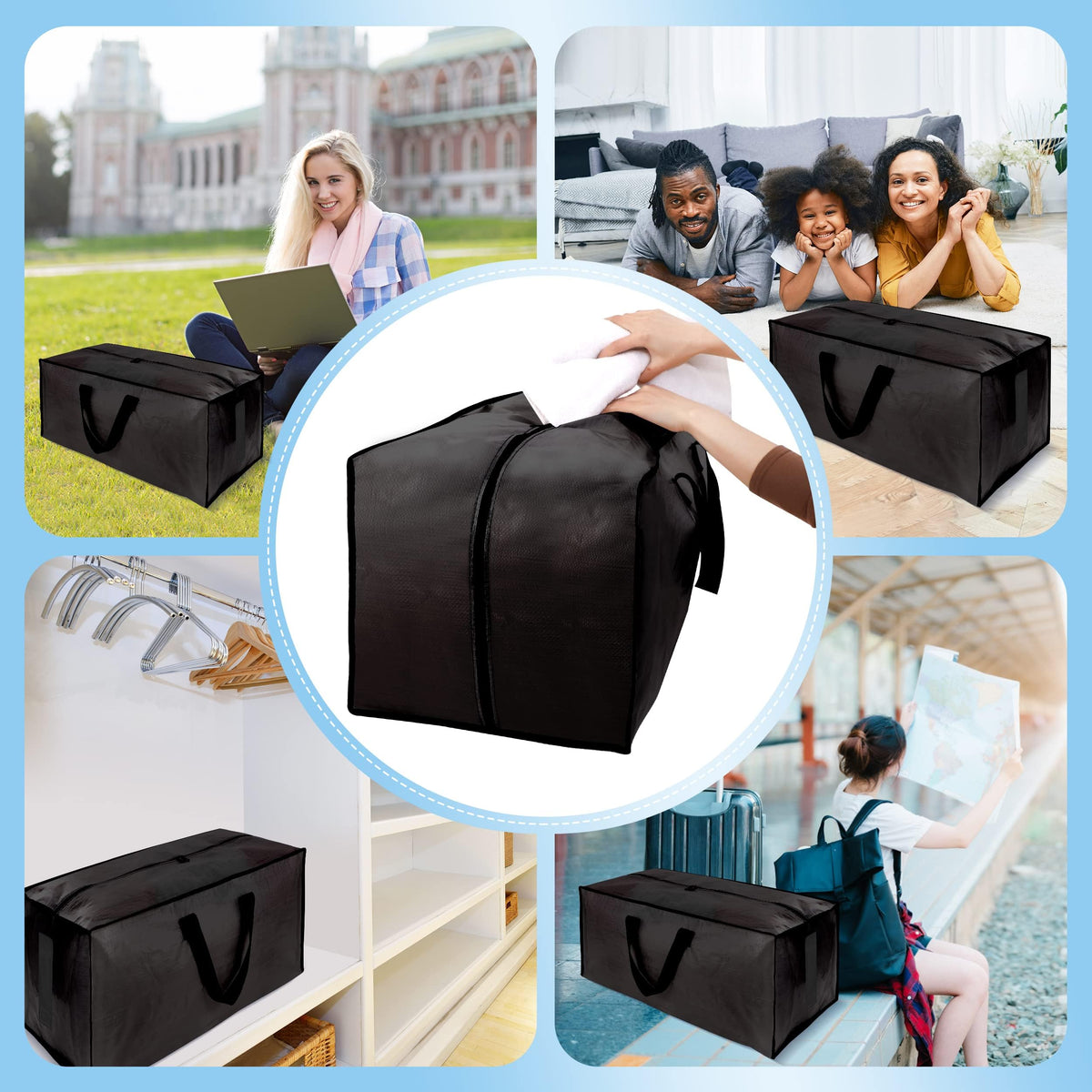 HOMESURE dorm room essentials bag, ideal for on-campus moves.