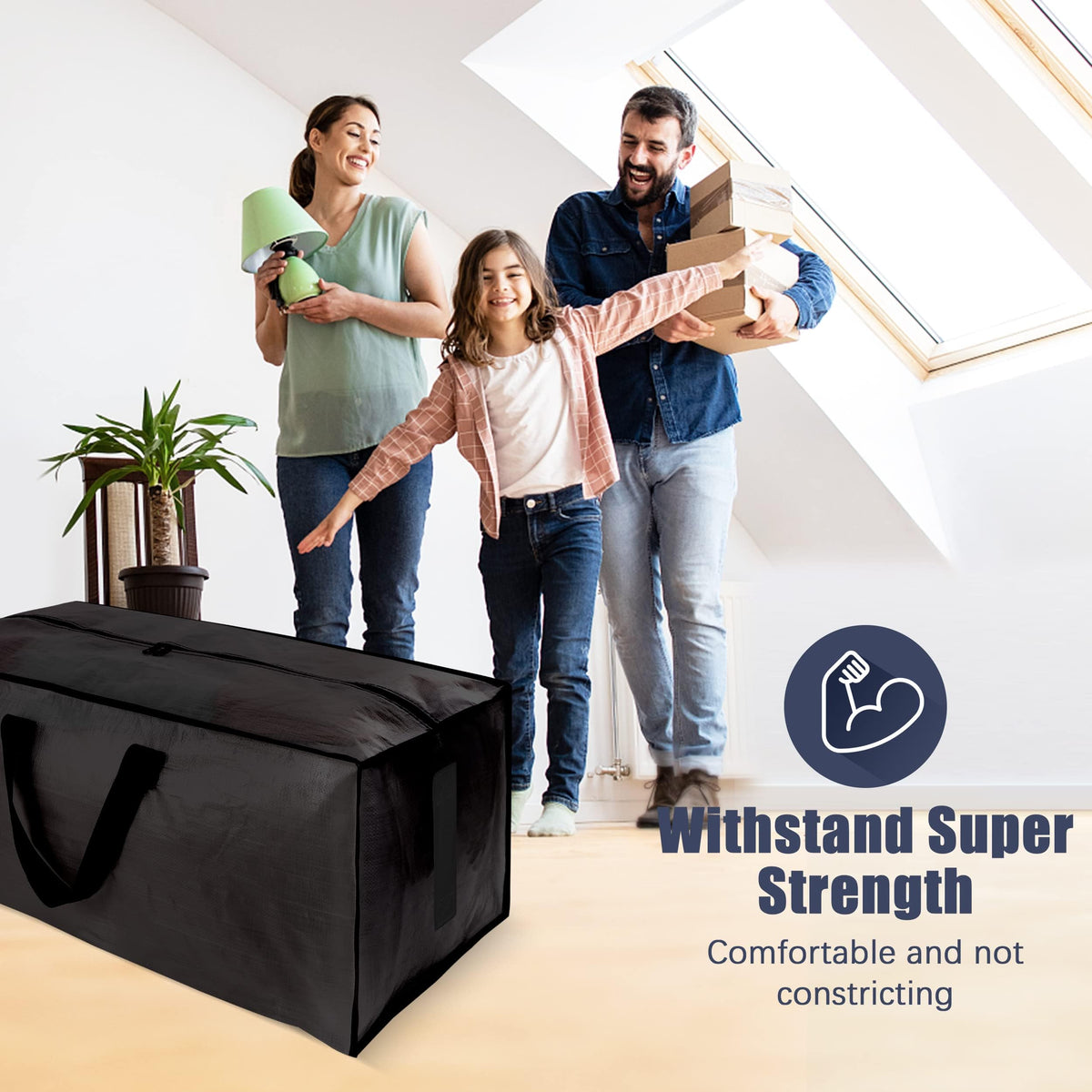 HOMESURE packs without boxes, easy to carry during moves.