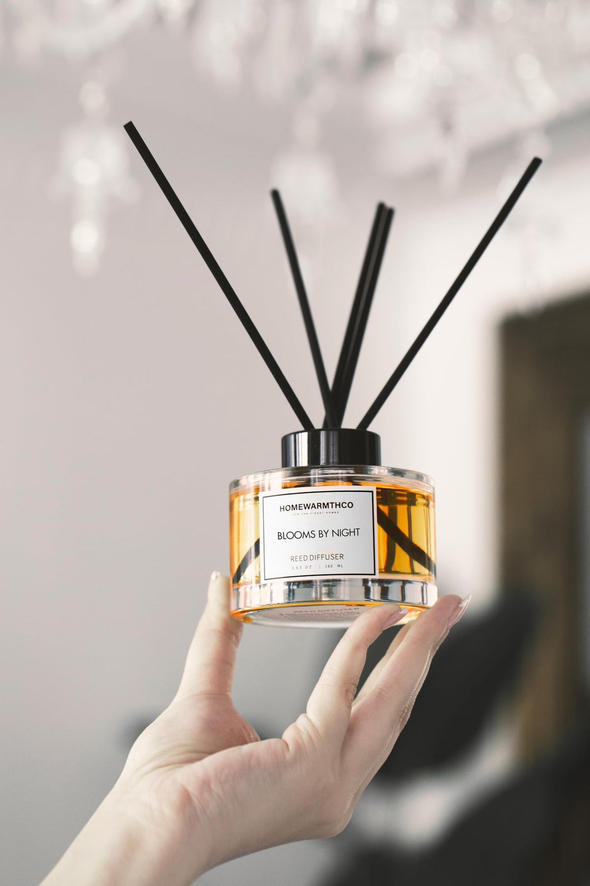 Homewarmthco Blooms by Night diffuser bottle decor blends into any room