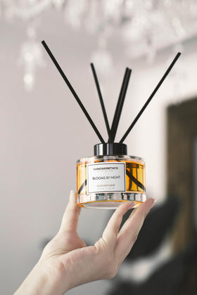 Homewarmthco Blooms by Night diffuser bottle decor blends into any room