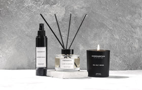Homewarmthco Blooms by Night paraben-free label close-up emphasizes safe luxury