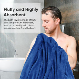 HOMEXCEL bath towel care-guide aids easy care and lasting softness