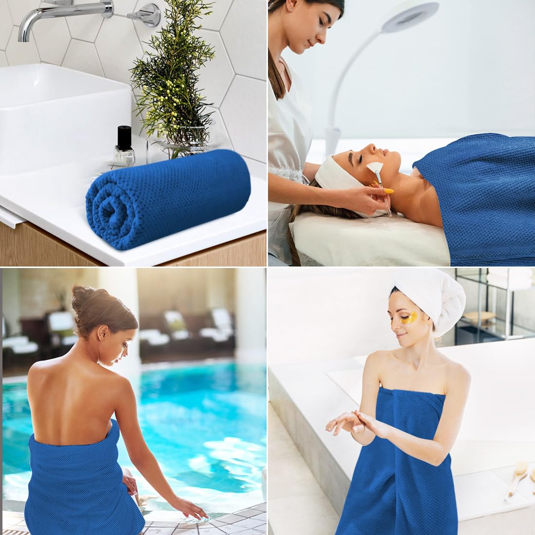 HOMEXCEL bath towel fast-drying tag signals quick air-drying after washing