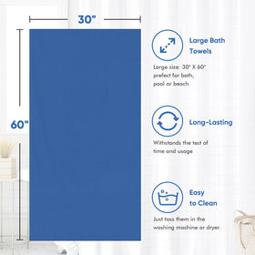 HOMEXCEL bath towel gym-pool use shows versatile performance at gym or pool
