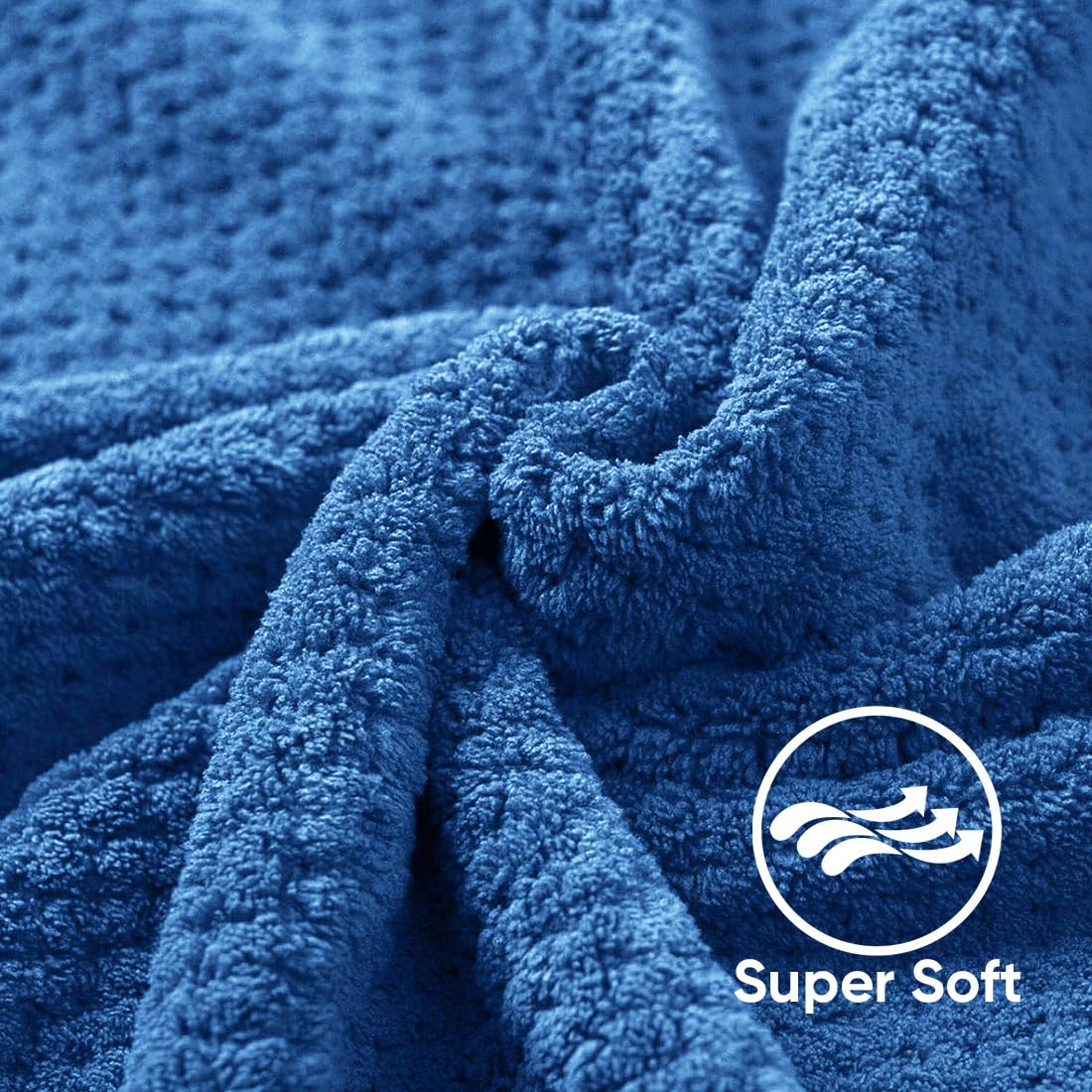 HOMEXCEL bath towel microfiber closeup softness highlights spa-like comfort