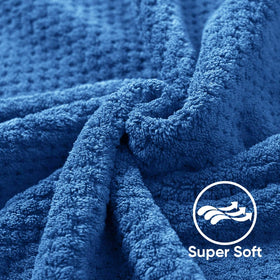 HOMEXCEL bath towel microfiber closeup softness highlights spa-like comfort