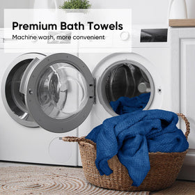 HOMEXCEL blue towels for gym, spa, or travel use.