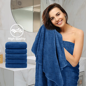 HOMEXCEL towels stay lint-free after repeated washing.