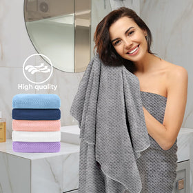 HOMEXCEL multicolor towel collection adds vibrant style to bathrooms.