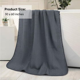 HOMEXCEL waffle towel set ideal for gym and hotel use.