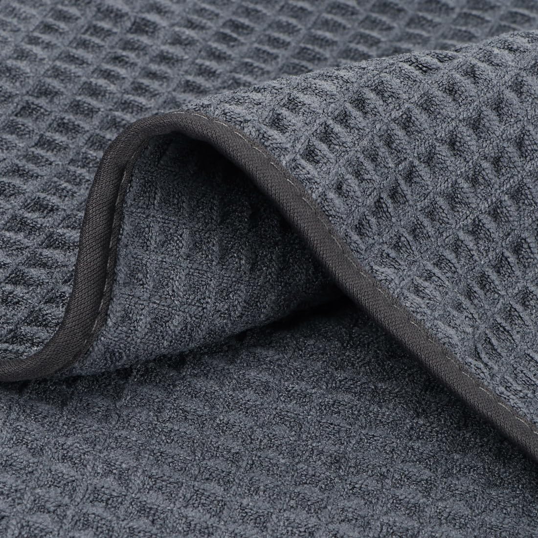 HOMEXCEL waffle towel set quick absorb for fast drying after showers.