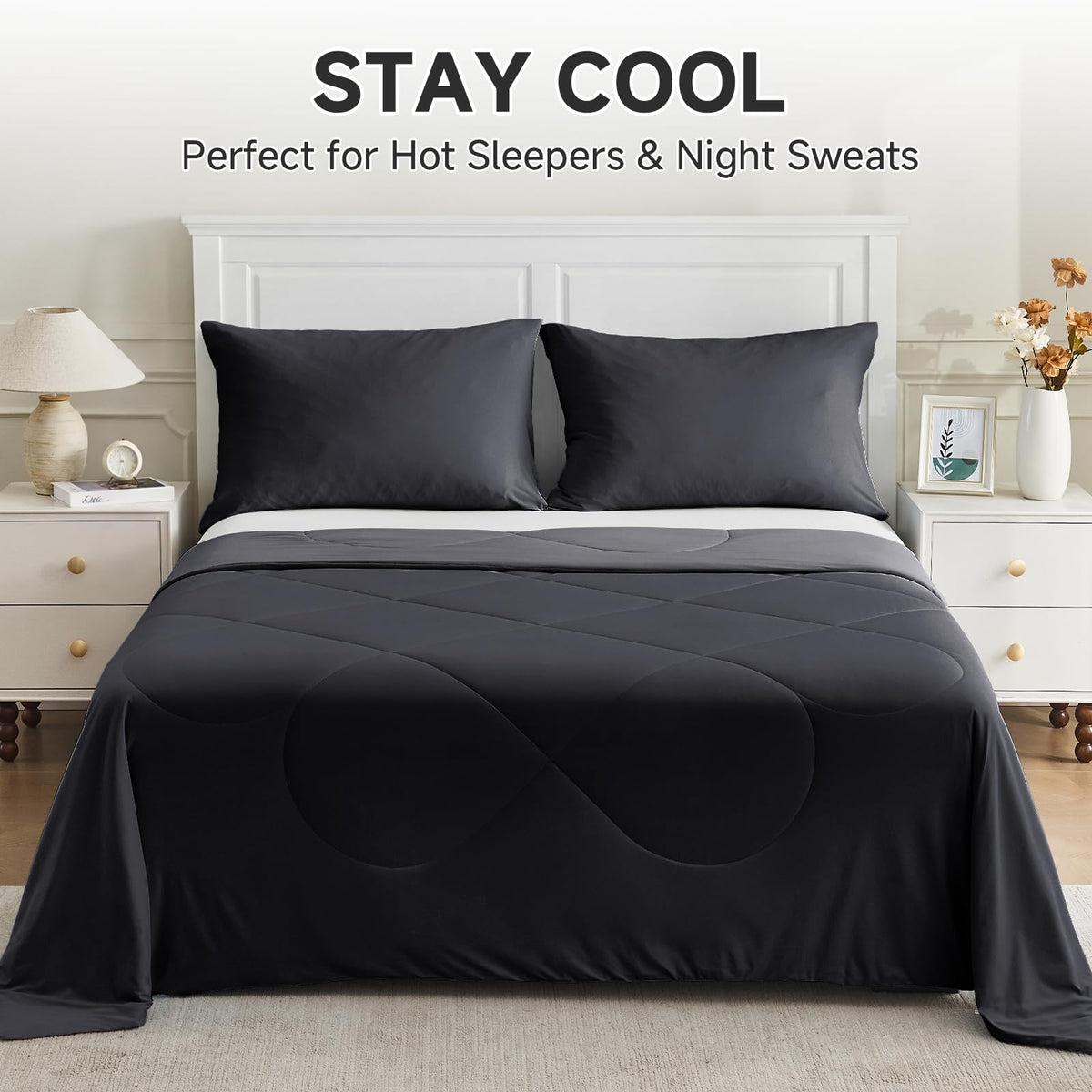 HOMFINE cooling blanket easy-care and machine washable.