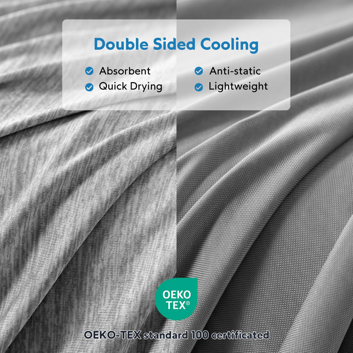 HOMFINE cooling blanket folded neatly in its packaging, ideal for gifting.