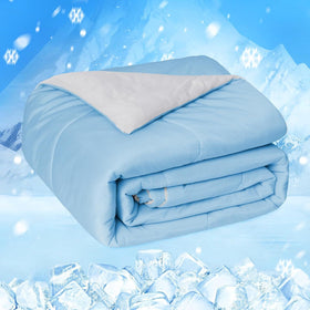 HOMFINE cooling comforter with double-sided cold tech for lasting coolness.