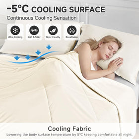 HOMFINE double-sided cold tech fabric provides fast cooling on both sides