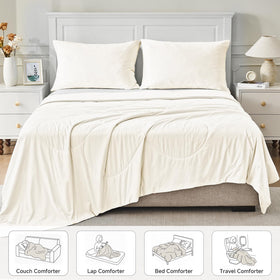 HOMFINE lightweight blanket ideal for travel and on-the-go use