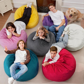 Anti-pilling and fade-resistant fabric on Homguava bean bag chair