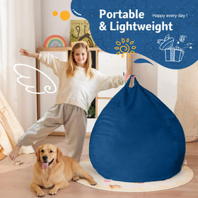 Homguava bean bag chair hidden zipper design preserves neat surface